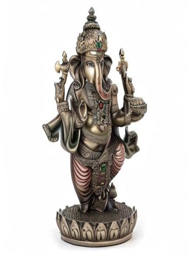 JFSM INC Standing Ganesh (Ganesha) Hindu Elephant God of Success Statue, 7 1/2-inch - Image 4